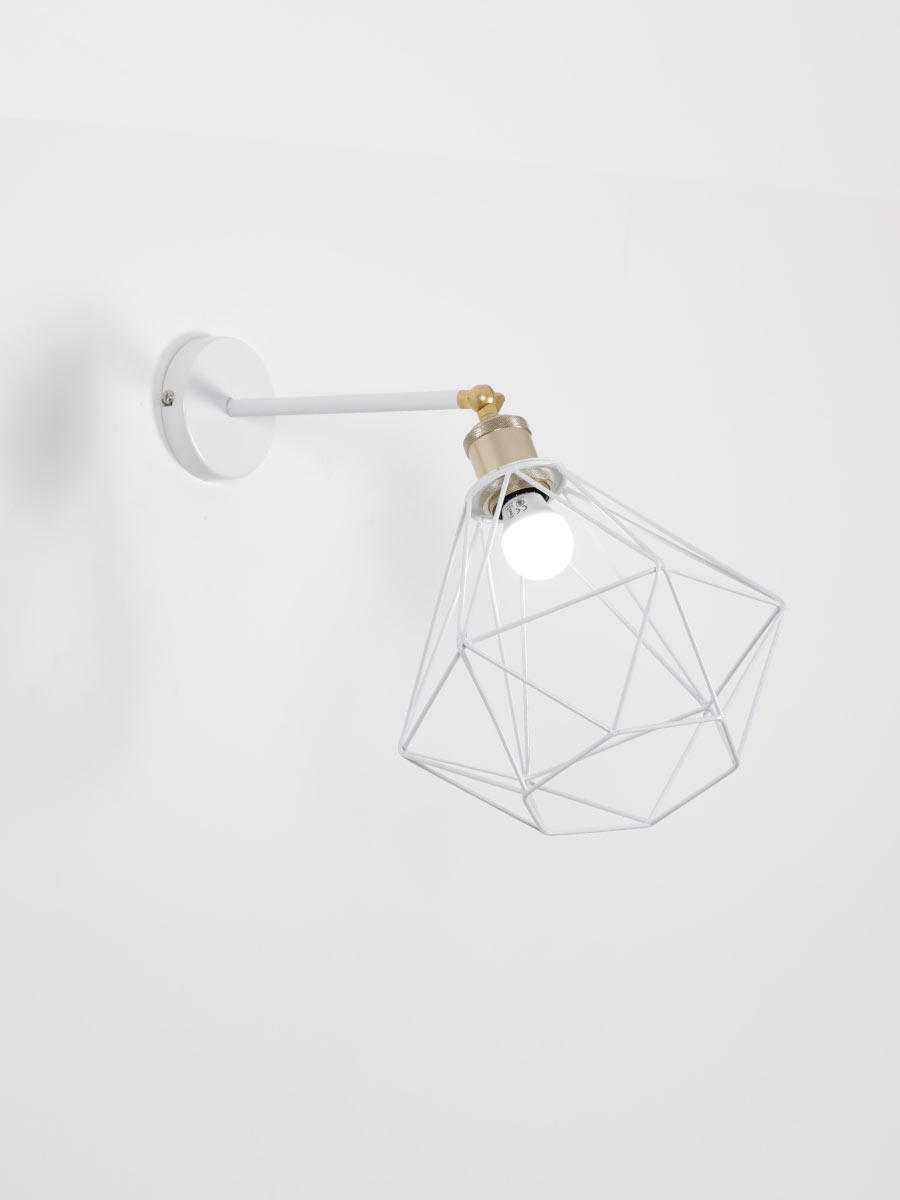 Framed wall lamp